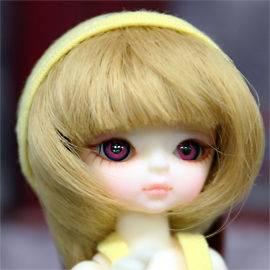 Hujoo 12cm SUVE Blank Apricot ABS Ball Jointed Doll BJD for OOAK in 