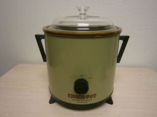 Vintage RIVAL Crock Pot Slow Cooker Server 4 qt. Model 3154 Good 