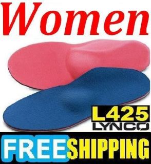 Aetrex Lynco Sport L425 Orthotics Full Length Insole Inserts WOMEN 
