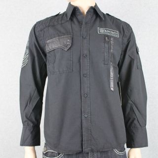 Rebel Spirit Emroidered Shirt Black 2010 LSW100649