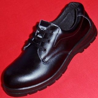 NEW STEEL DOG WILLIAM Slip Resistant Black Leather Work Shoe