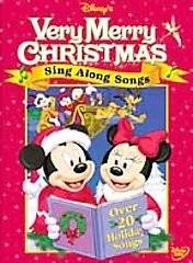 DISNEY   VERY MERRY CHRISTMAS   SING ALONG SONGS   DVD SHIPS FREE IN 