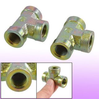 NPT Female Thread 3 Way Air Pipe T Style Connectors Fittings