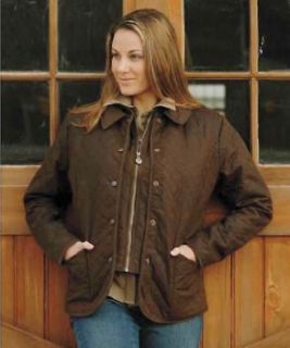 Outback Ladies Oilskin Devon Jacket English Green Small Extra Large