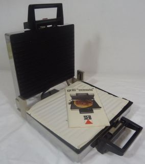 FAL INDOOR MEAT PANINI MINUTE GRILL QUICK COOKER SEB TEFAL ~MADE IN 
