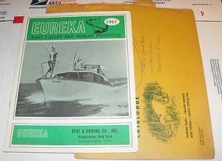 EUREKA BOAT COVERS AND MARINE PRODUCTS TENT & AWNING CO., INC. 1967