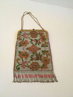 Beautiful French steel beaded purseexcell​ent condition