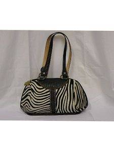   Off Customised Vintage Look Zebra Animal Print Shoulder Handbag Bag