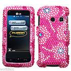   Touch UN510 Rumor LN510 UN510 Hard Case Cover Pink Candy Flowers Bling