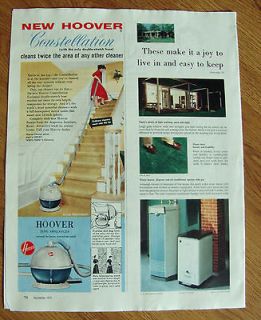 1955 Hoover Vacuum Cleaner Ad The Constellation