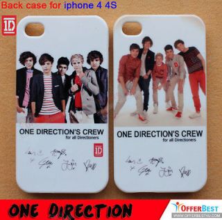   1D Louis Harry Niall Liam Zayn Case cover For iphone 4 4S #AC