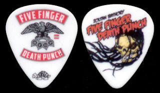 FIVE FINGER DEATH PUNCH     2012 Zoltan Bathory Skull guitar pick