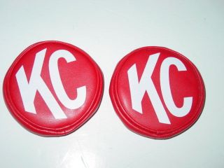 Vintage KC HiLites Light Cover 4 red 4x4 jeep truck ford gmc
