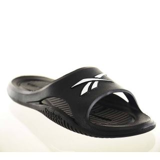 Reebok Womens Slide Sandals Kobo V Black & White
