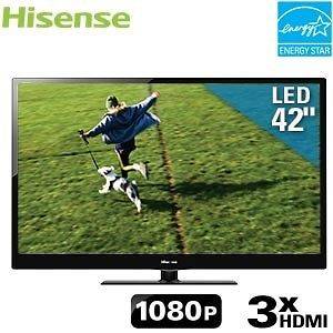 Hisense 42 1080p LED HDTV Full HD LED Backlit LCD 3x HDMI Earphone 
