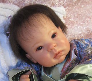 Lee Middleton ASIAN CHINESE Reborn Ethnic Baby Girl Doll OOAK 3/4 