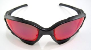 New Oakley Sunglasses Jawbone Polished Black OO Red Iridium Polarized 