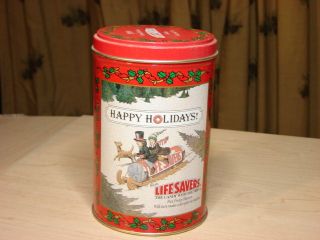 Lifesavers 1988 Collectible Holiday Keepsake Candy Tin Canister