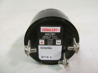 Mallory Sonalert SC628W Industrial Alarm/Buzzer/A​udible Signal, New