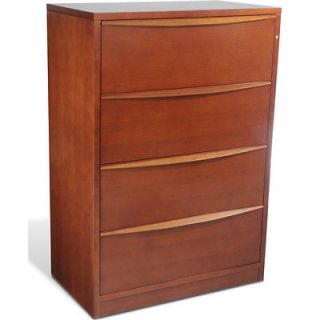drawer Lateral Cherry Wood File Cabinet   Cherry Wood 4 Drawer 