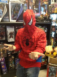 Marvel Spider Man Hidden Peter Parker Costume Hoodie Mad Engine S M L 