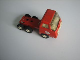 VINTAGE OLD Small Tonka Red Tractor Truck Metal Pressed Steel 1970s 