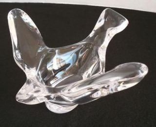 Large Crystal Glass Bird Bowl