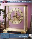   645622  Howard Miller Brass Finish Tabletop Clock Quartz movement