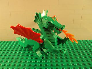 Lego Minifig ~ Green Dragon w/Red Wings Castle Knights Animal Fantasy 