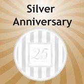 25th Silver Wedding Anniversary Party Decorations/Ba​nners All Items 