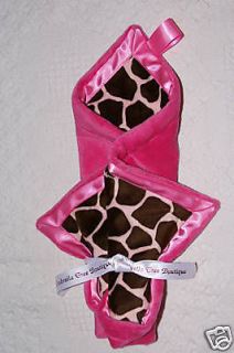 Newly listed PINK GIRAFFE SATIN LOVIE WILLOW BLU COUTURE SECURITY BABY 