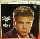 RICKY NELSON   45 E.P.   Songs by Ricky   Dont Leave Me: Imperial 