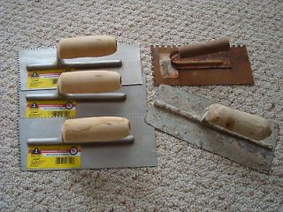 Tile Concrete Notched Trowels New and Used Lot
