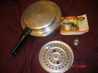 Mirro Matic Pressure Cooker Pan Canner Canning 4 Qt Alum.15 10 5 Gauge 