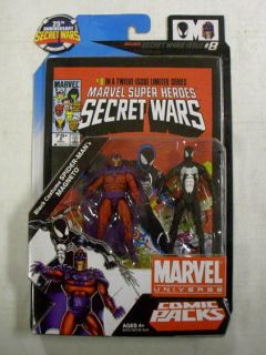 Marvel Universe 2 pack Black Costume Spiderman & Magneto Secret Wars 