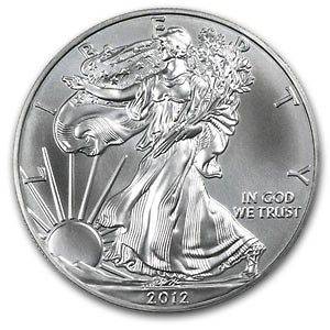 2012 AMERICAN EAGLE ONE OUNCE SILVER COIN FROM MINT ROLL BU*NOW IN 