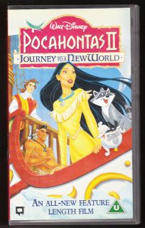 DISNEY   POCAHONTAS 11 2   JOURNEY TO A NEW WORLD   VHS PAL (UK) VIDEO