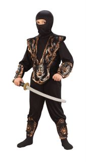 Boys Ninja Costume Halloween Warrior Fighter Suit Kids S Small M 