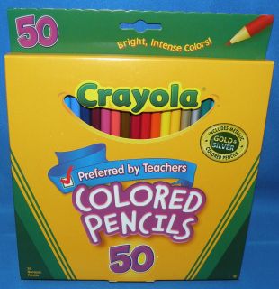 Crayola 50 Pkg Colored Pencils * 50ct Long Color Pencil #04050