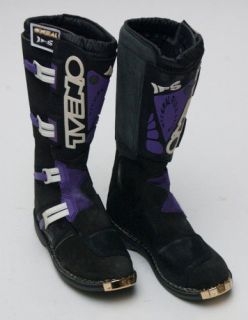 Vintage Oneal Motocross IFS Boots BK/PUR 8 (900387)