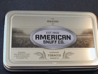 Collectable American Snuff Co.Tin Grizzly Tool Box Storage