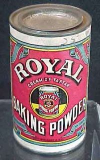 Vintage Royal Baking Powder Tin Cream of Tartar Standard Brands Inc 