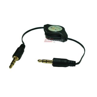 CAR AUDIO 3.5MM JACK AUX AUXILIARY CABLE For IPOD  IPHONE ZUNE ZEN 
