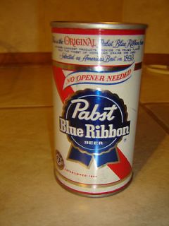   Blue Ribbon No Opener Needed Air Sealed Empty Straight Steel Beer Can