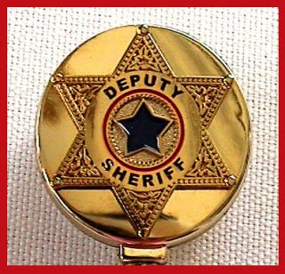 Deputy Sheriff Mini Shield ID Holder Enameled