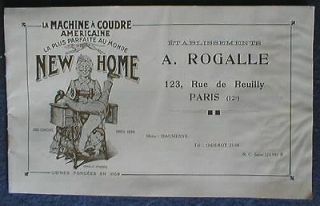 CATALOG SEWING MACHINES FRENCH 1930 NEW HOME AMERICAINE