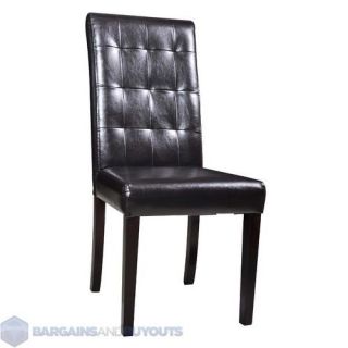 Set of 2 Modus Urban Seating Leatherette Tufted Parsons Chair 