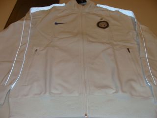 Inter Milan Soccer Track Showtime Top Jacket L White
