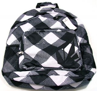 VOLCOM Juniors Black/White Com Fusion Backpack Book Bag NWT $38
