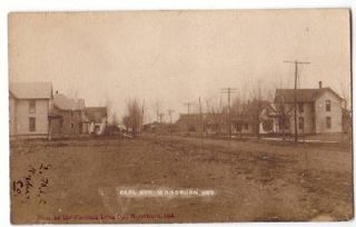 Woodburn, IN Indiana 1910 RPPC Postcard Street Scene